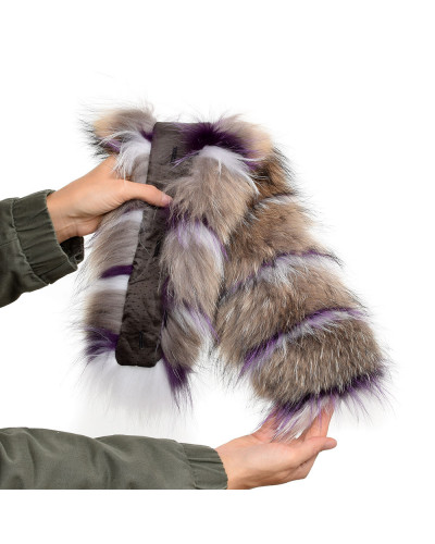 Raccoon Fur Hood Trim Fur Collar Fur For Hood (73cm)