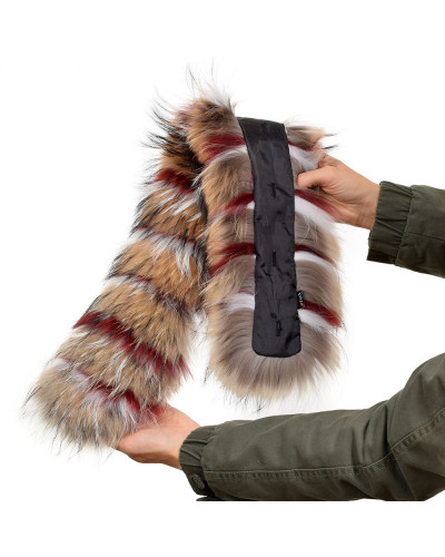 Raccoon Fur Hood Trim Fur Collar Fur For Hood (80cm)