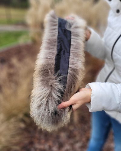 Raccoon Fur Hood Trim Fur Collar Fur For Hood (93cm)