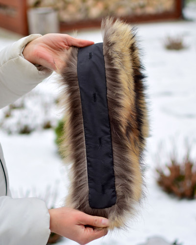 Raccoon Fur Hood Trim Fur Collar Fur For Hood (72cm)