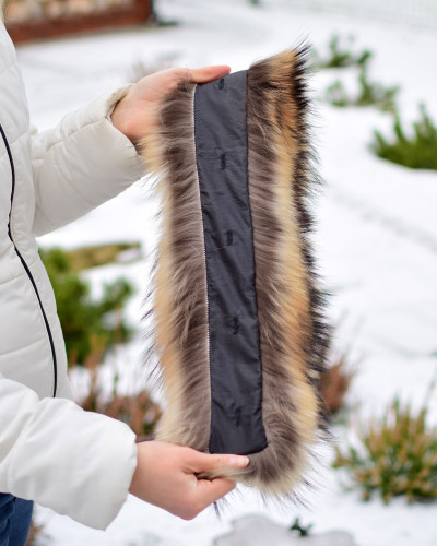 Raccoon Fur Hood Trim Fur Collar Fur For Hood (91cm)