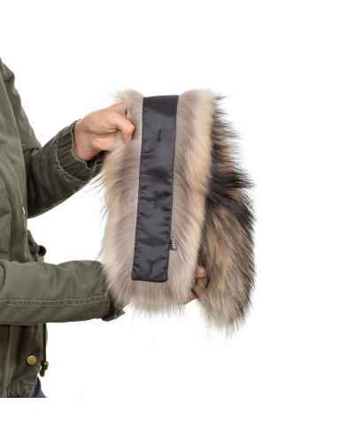 Raccoon Fur Hood Trim Fur Collar Fur For Hood (72cm)