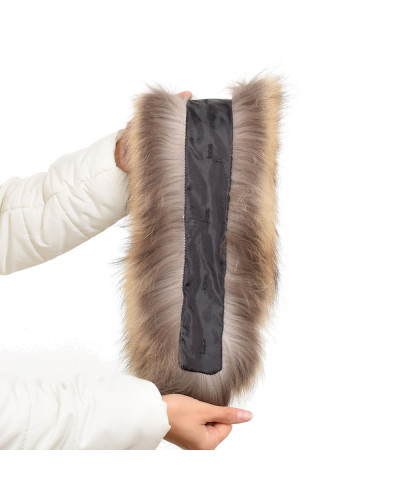 Raccoon Fur Hood Trim Fur Collar Fur For Hood (77cm)