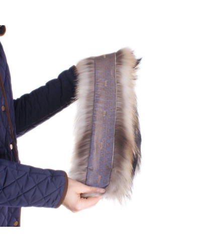 Raccoon Fur Hood Trim Fur Collar Fur For Hood (87cm)