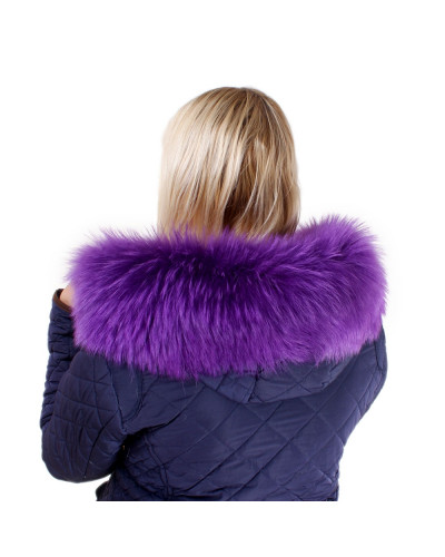 Limited Edition - Purple Raccoon Fur Hood Trim (68cm)