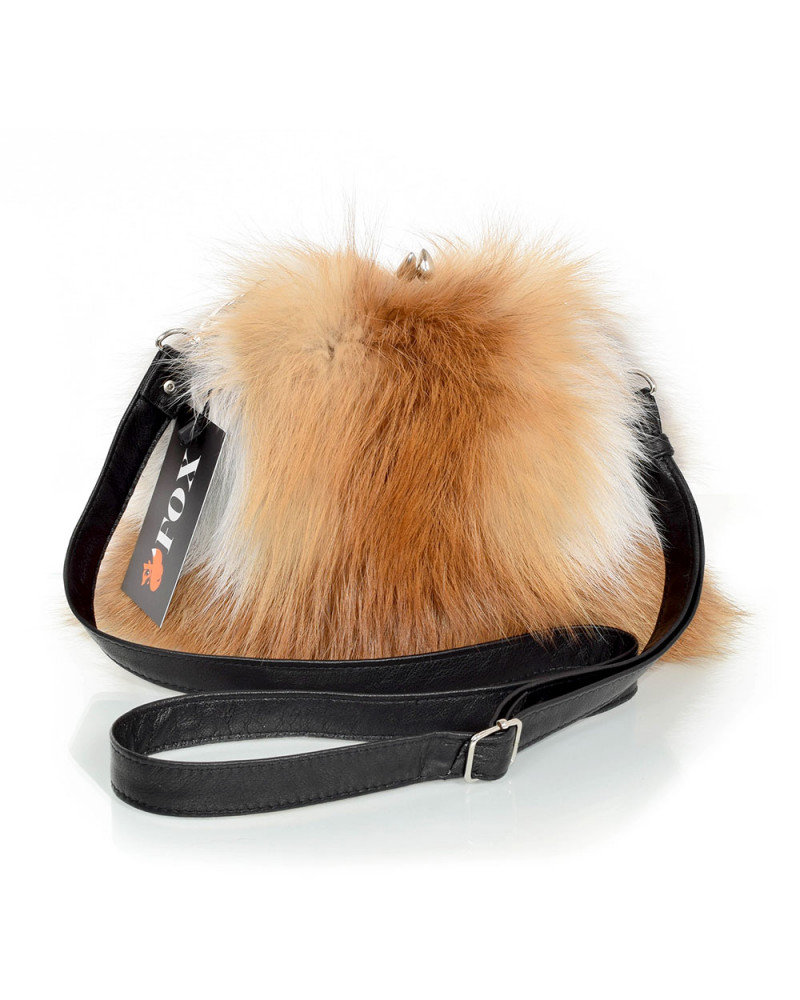 Red Fox Fur Purse / Red Fox Fur Shoulder Bag