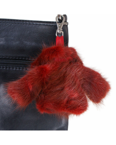Fur Bag Charm Keyring Mini Fur Jacket Coat
