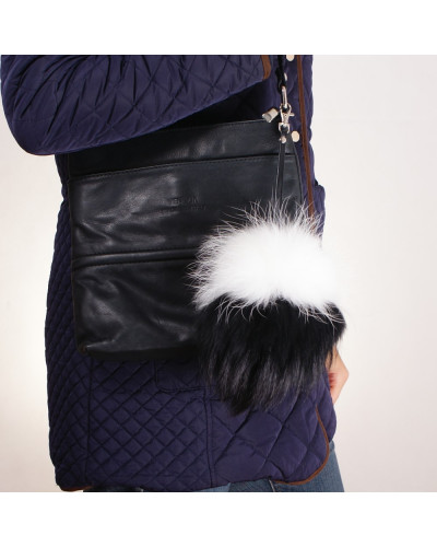 Fur Pompom Bag Charm Keyring