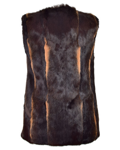 Women's Vest made of natural rabbit fur