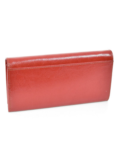 Women's brown leather wallet