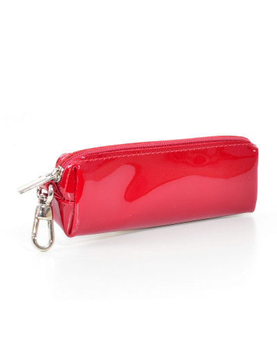 Red leather case for keys