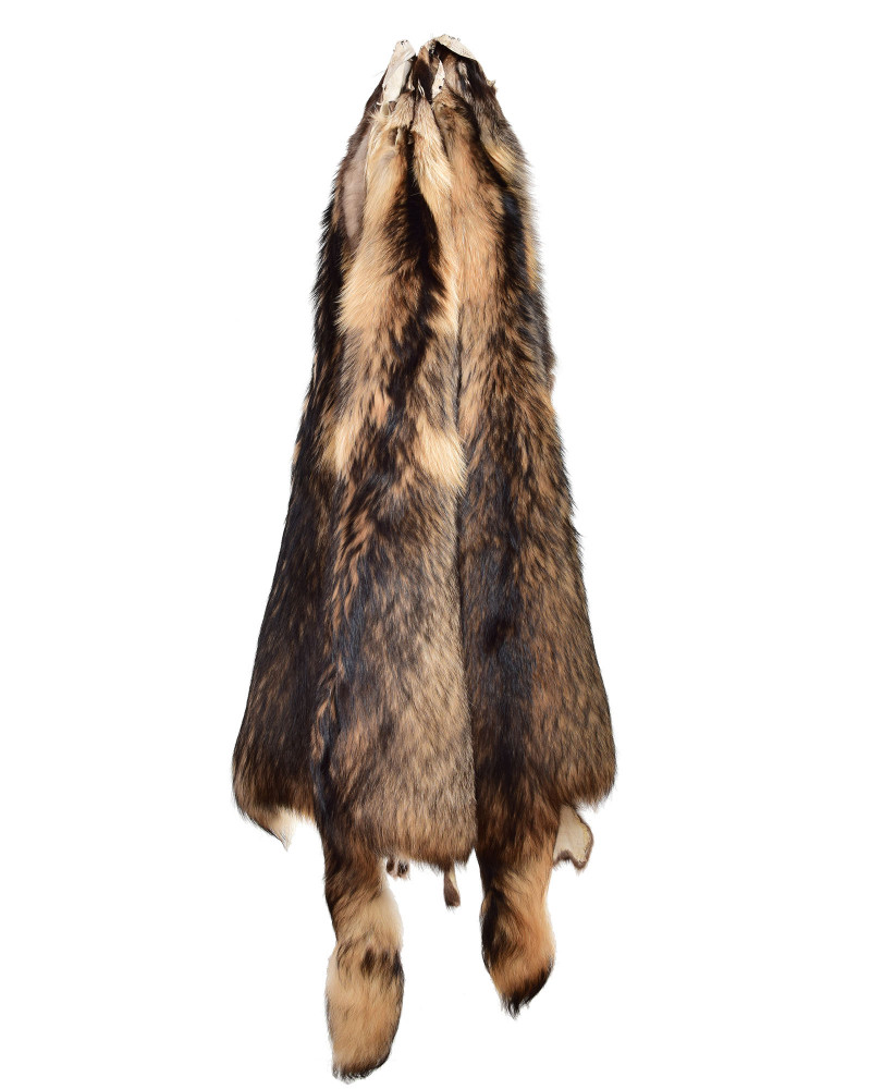 Finn Raccoon Fur Pelt, Tanned Skin