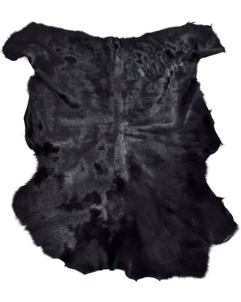 Black Cowhide Leather Skin