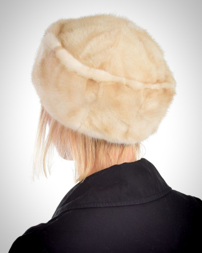 Women's Mink Fur Roller Hat