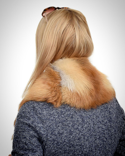 Genuine Red Fox Fur Collar