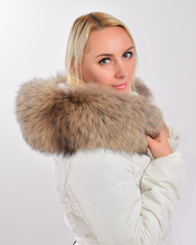 Raccoon Fur Hood Trim Fur Collar Fur For Hood (83cm)