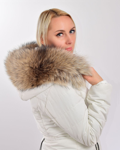 Raccoon Fur Hood Trim Fur Collar Fur For Hood (75 cm)