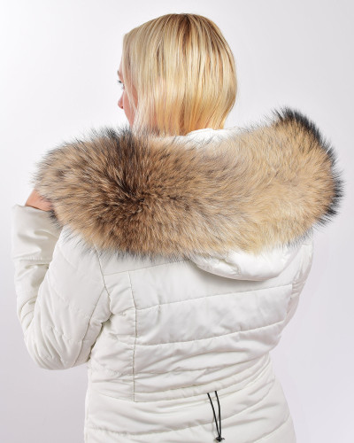 Raccoon Fur Hood Trim Fur Collar Fur For Hood (75 cm)